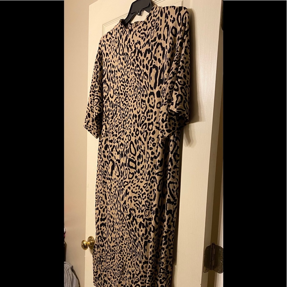 Animal print comfy dress